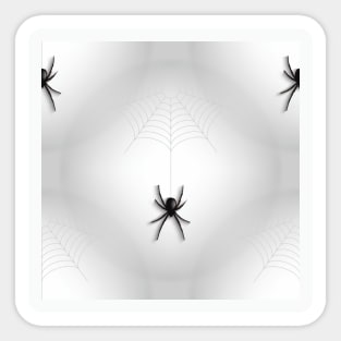 creepy halloween spider web Sticker